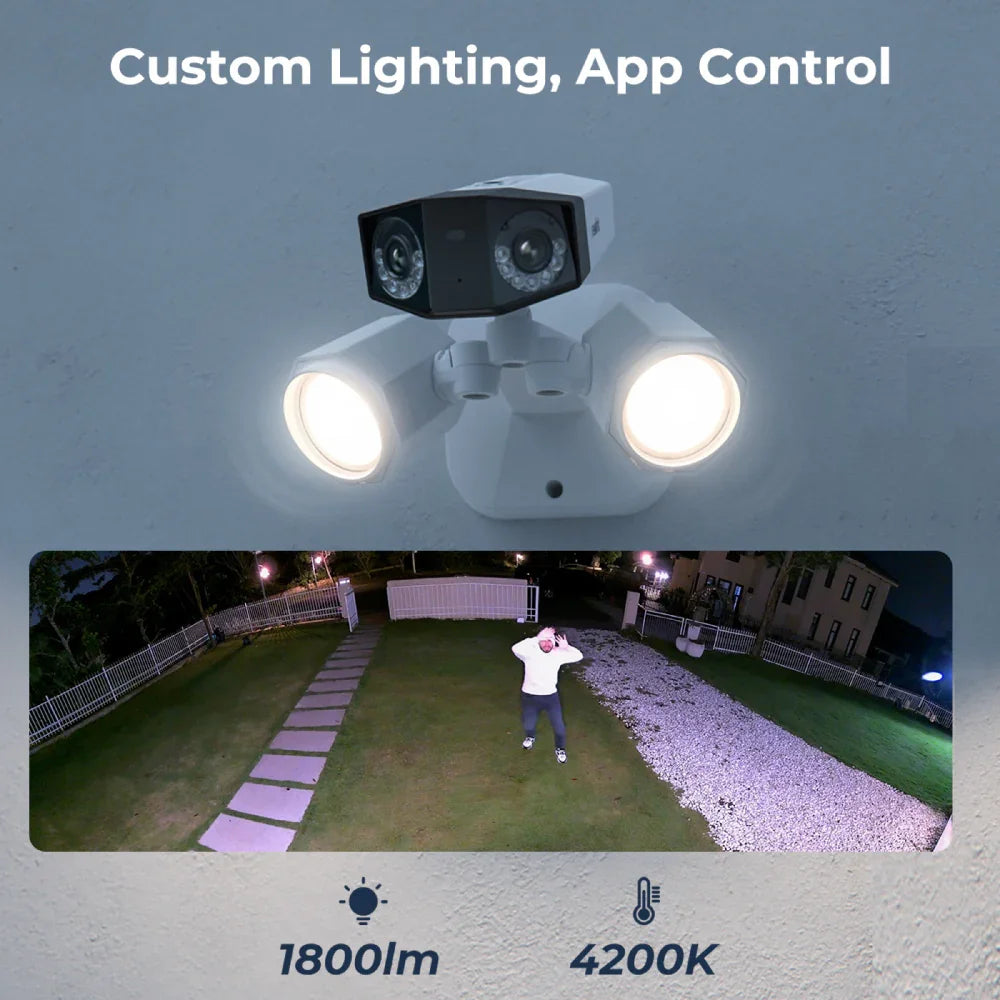Reolink Duo Floodlight PoE: 4K Dual-Lens Panoramic Security Camera with Floodlight - Reolinkstore
