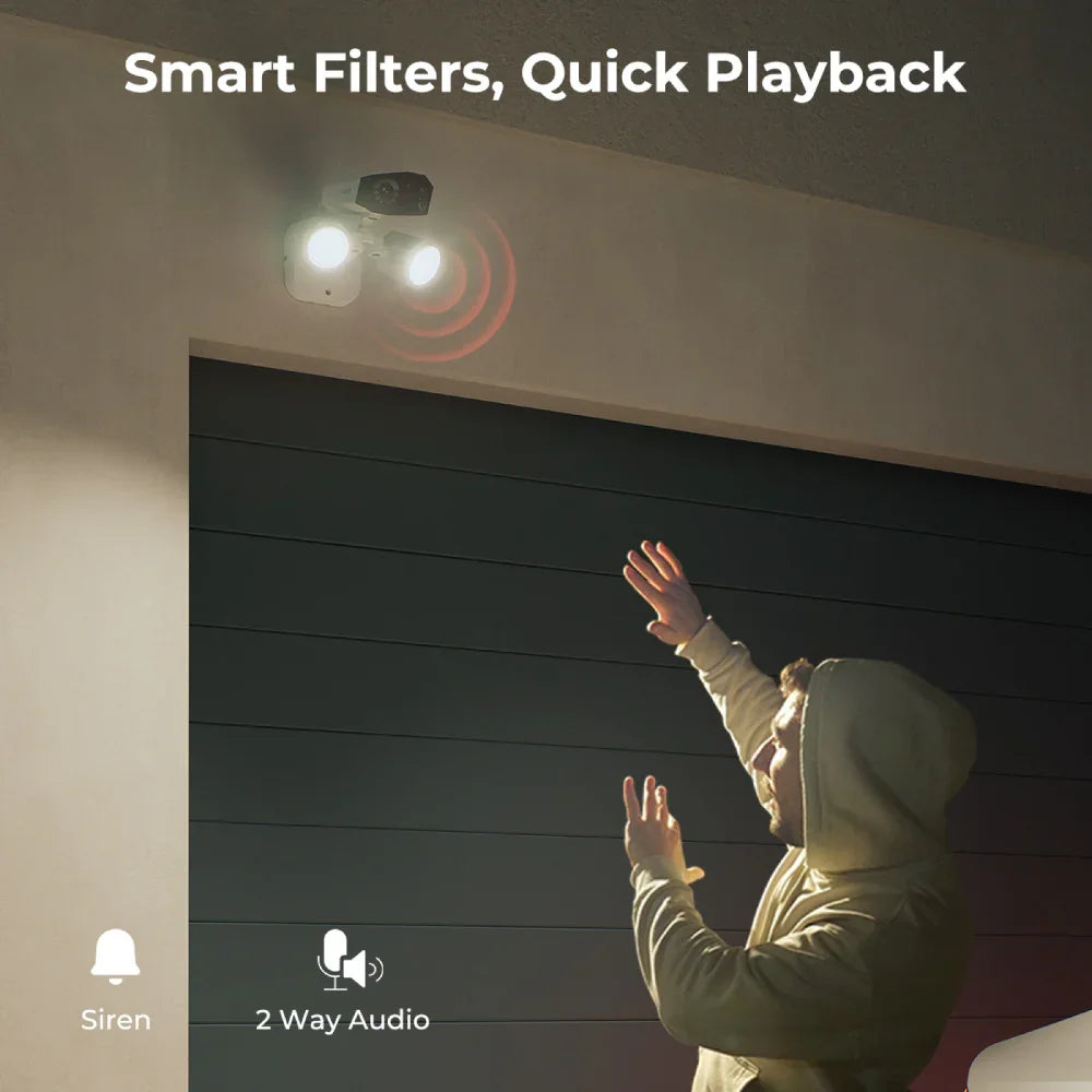 Reolink Duo Floodlight PoE: 4K Dual-Lens Panoramic Security Camera with Floodlight - Reolinkstore