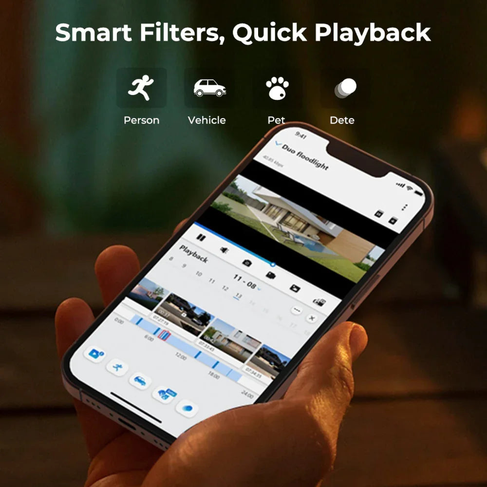 Reolink Duo Floodlight PoE: 4K Dual-Lens Panoramic Security Camera with Floodlight - Reolinkstore