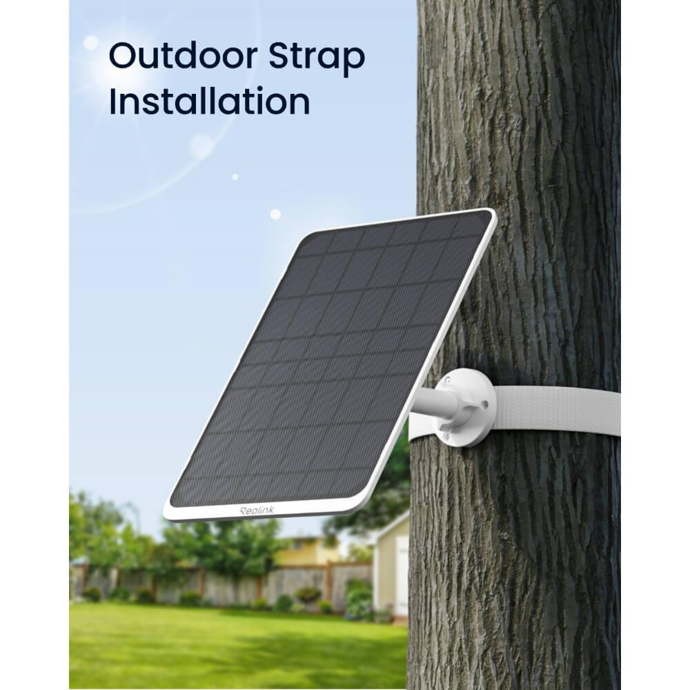 Reolink Solar Panel 3 (White): 12V Sustainable Power Solution - Reolinkstore