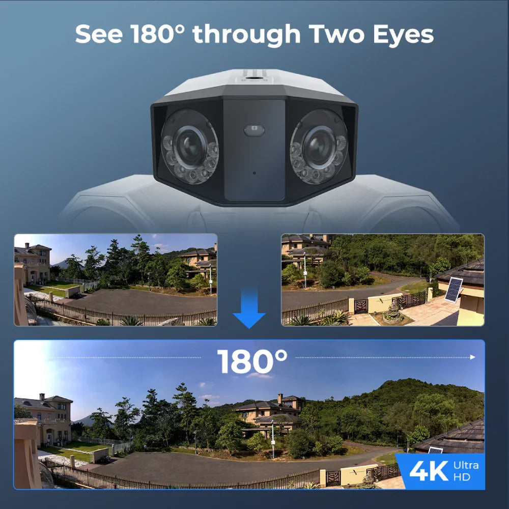 Reolink Duo Floodlight PoE: 4K Dual-Lens Panoramic Security Camera with Floodlight - Reolinkstore