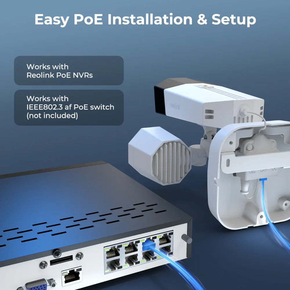 Reolink Duo Floodlight PoE: 4K Dual-Lens Panoramic Security Camera with Floodlight - Reolinkstore