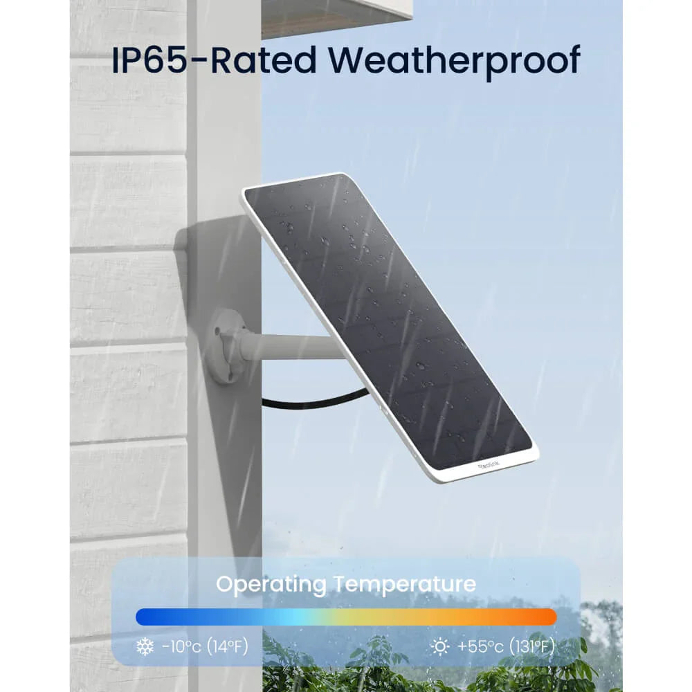 Reolink Solar Panel 3 (White): 12V Sustainable Power Solution - Reolinkstore