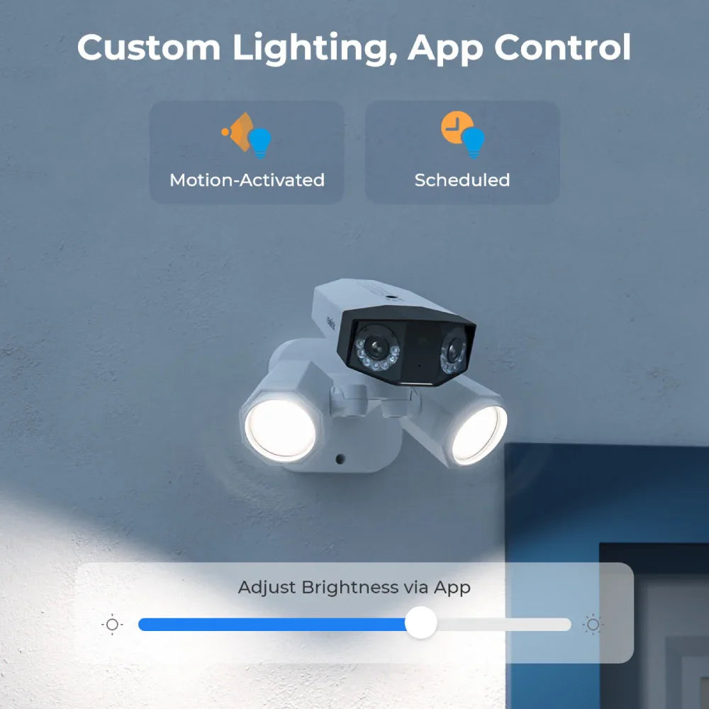 Reolink Duo Floodlight PoE: 4K Dual-Lens Panoramic Security Camera with Floodlight - Reolinkstore