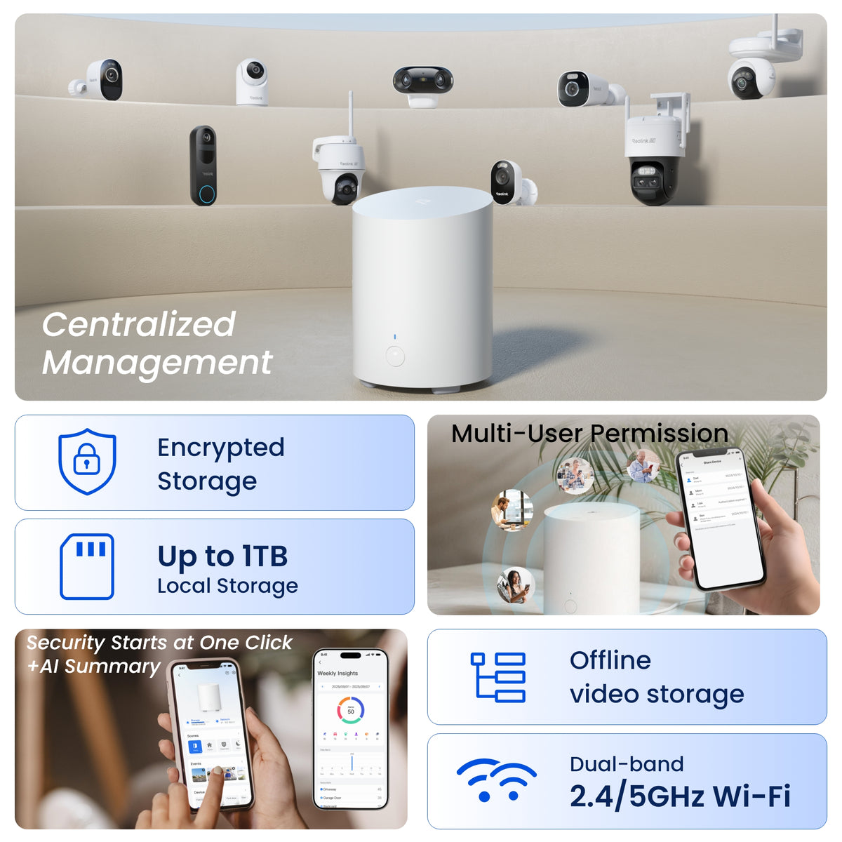Reolink Home Hub Mini: Wireless Security Center with Centralized Management