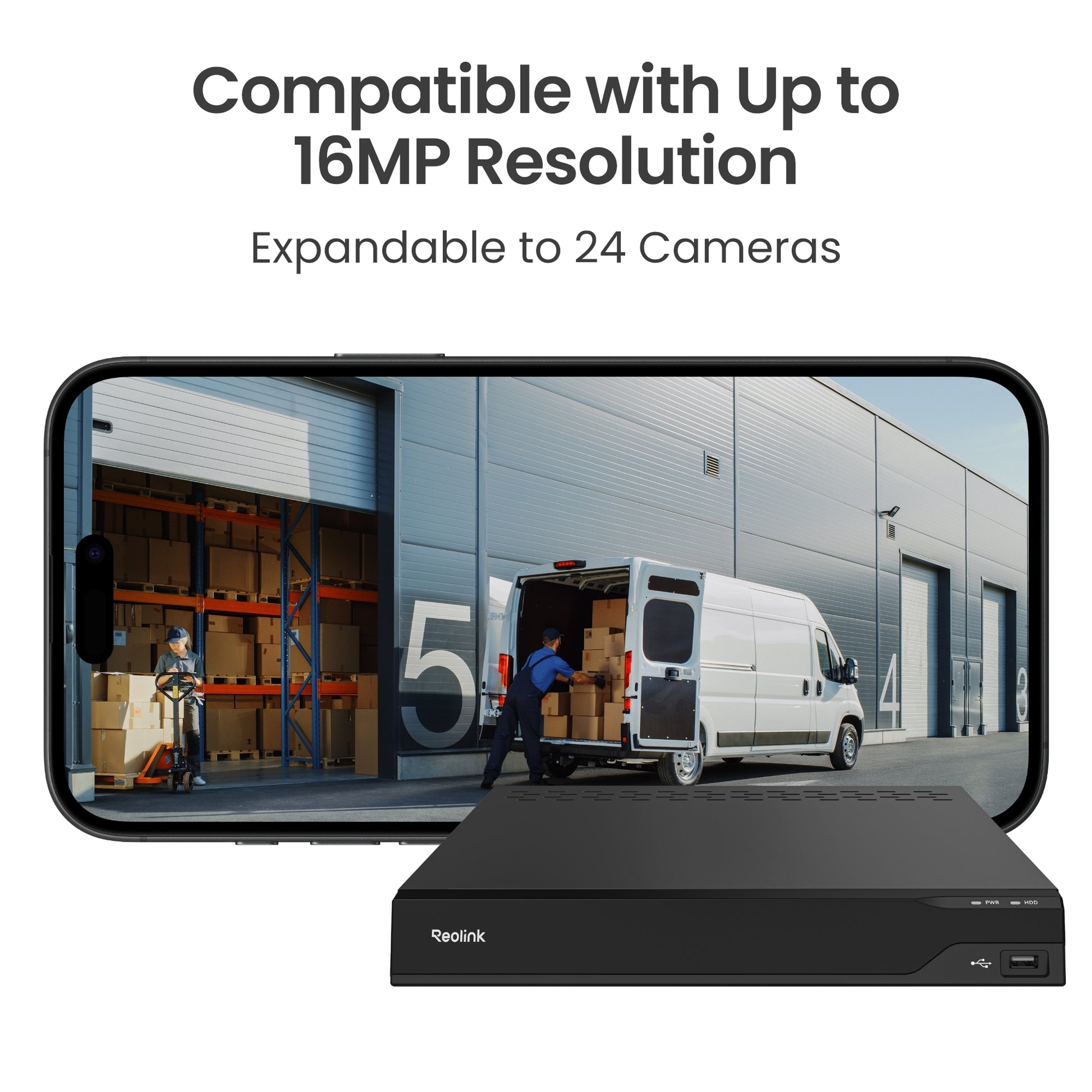 Reolink RP-PN16-NHD 16-Channel PoE NVR for 24/7 Continuous Recording