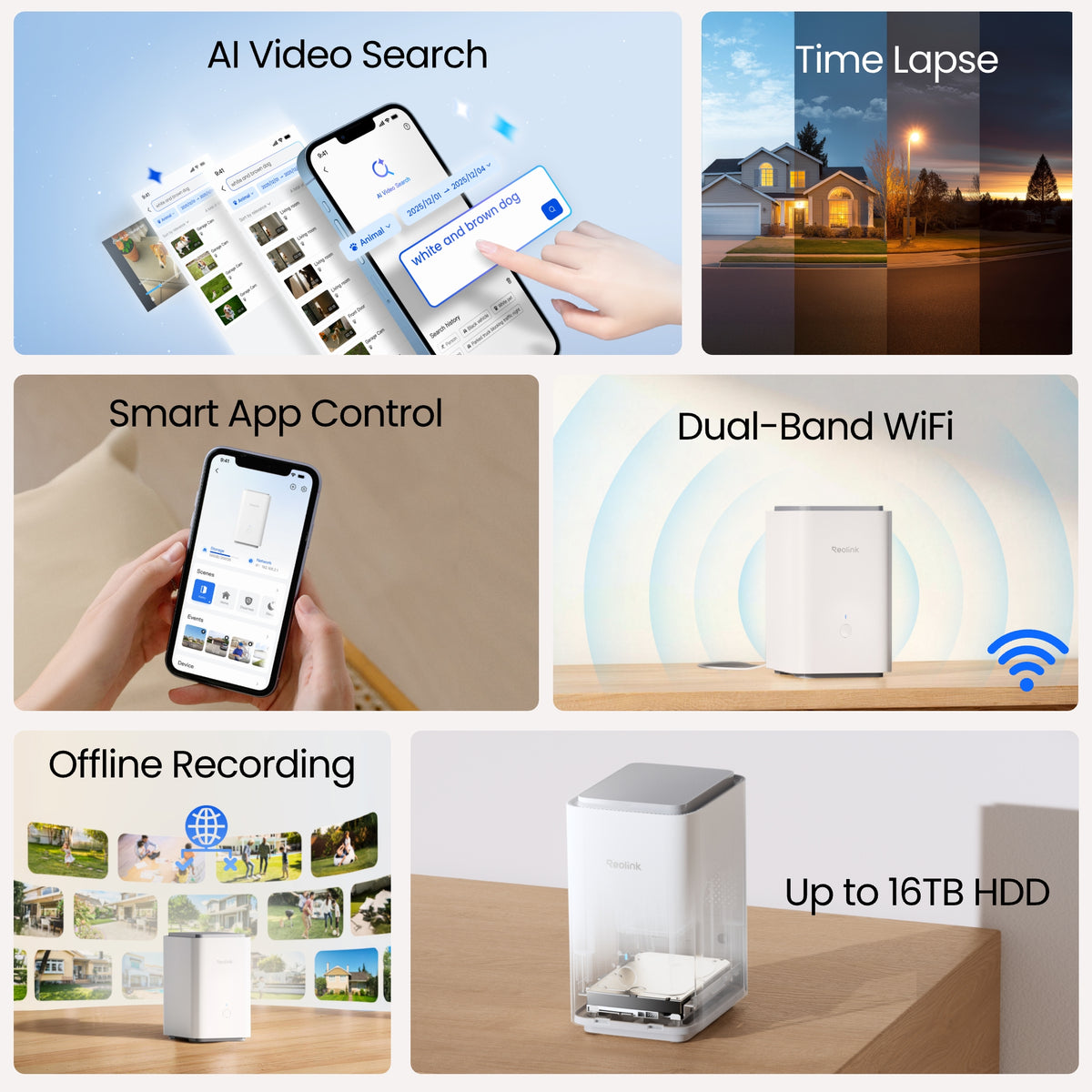Reolink Home Hub 2: Wireless Security Center with AI Video Search