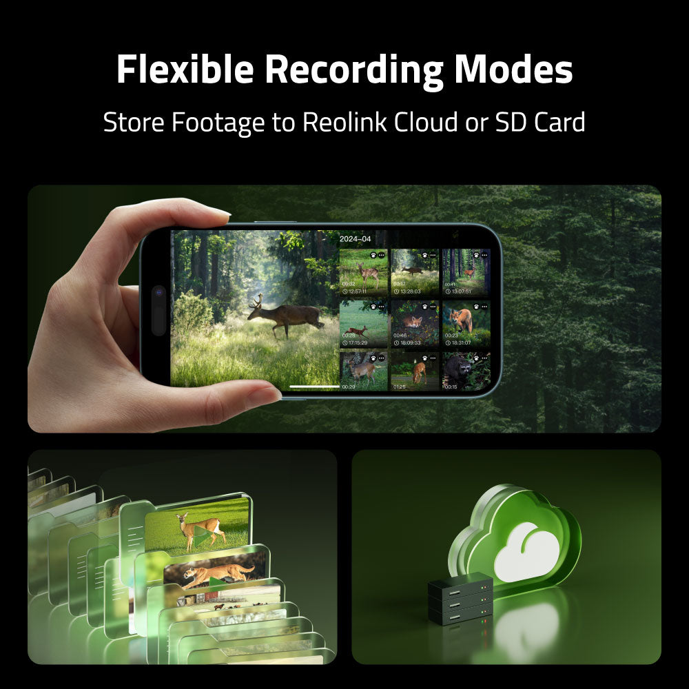 Reolink Camovue Talon Pro: 4K 4G LTE Game and Trail Camera with Live View Starlight Night Vision