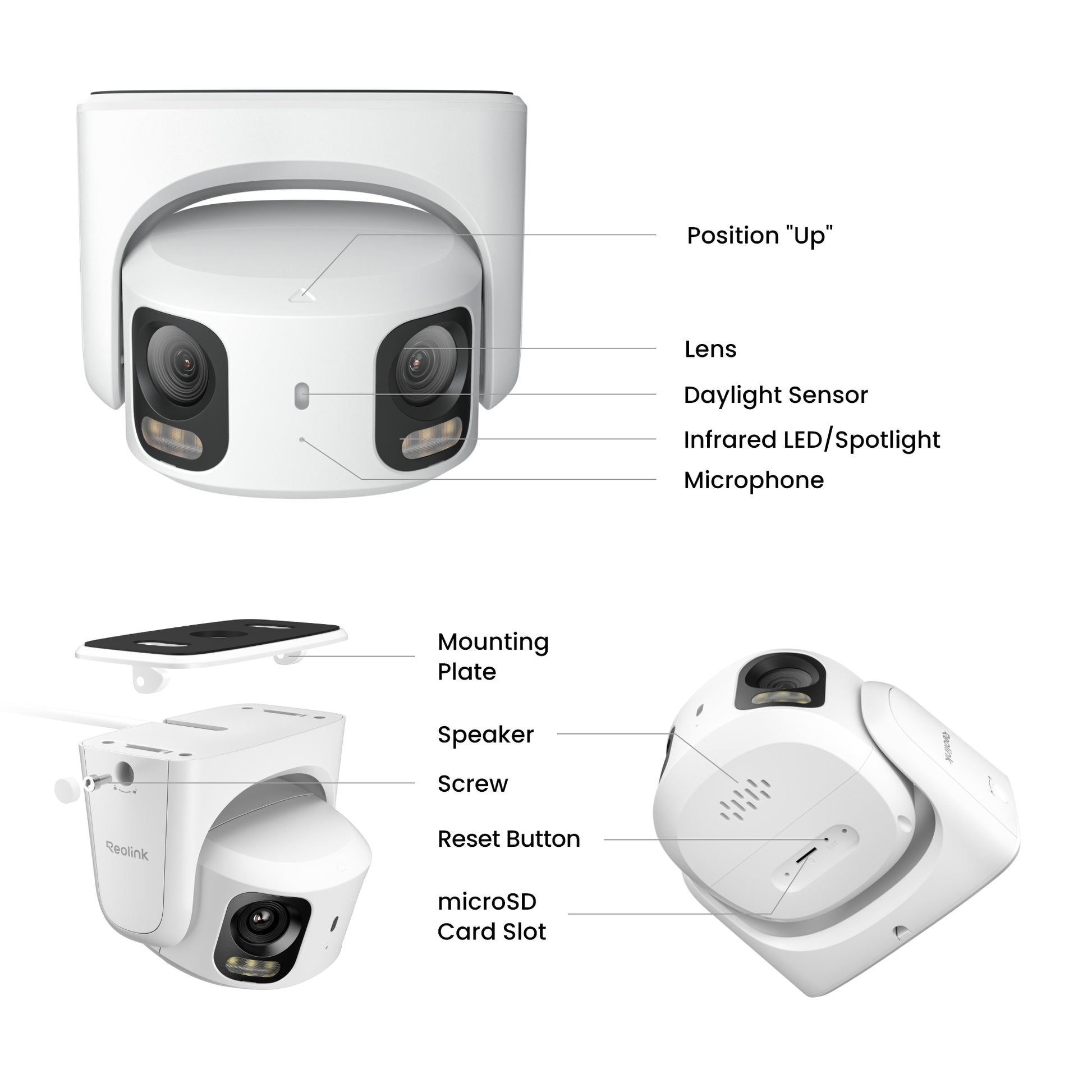 Reolink RP-PCT8MD 8MP 4K PoE Panoramic Dual Lens Camera