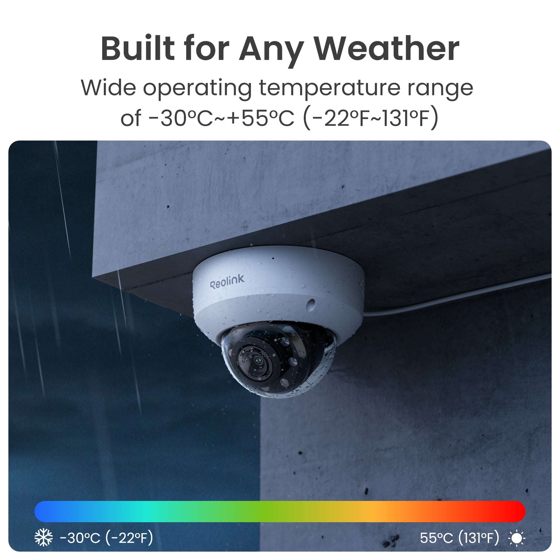 Reolink RP-PCV8MZ 8MP 4K IK10 Vandal-Proof PoE Dome Camera with 5X Optical Zoom