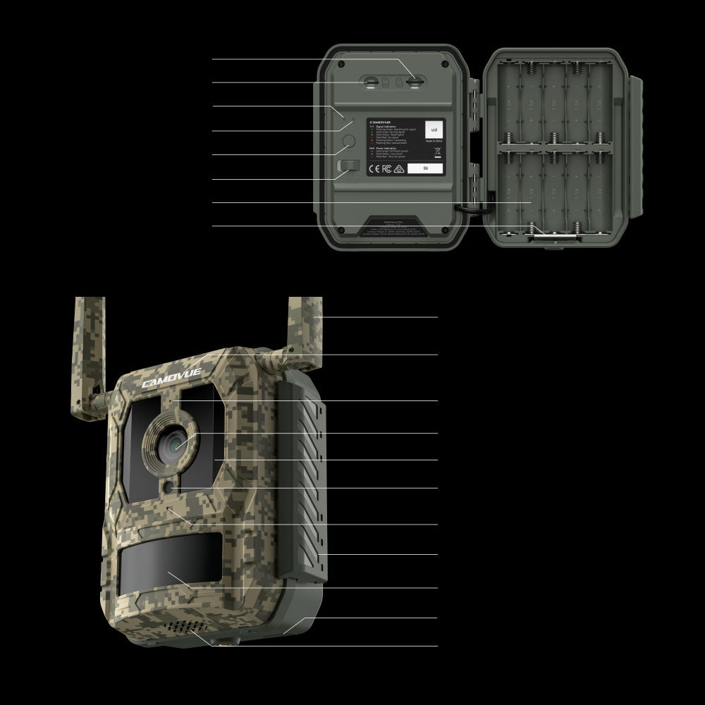 Reolink Camovue Talon Pro: 4K 4G LTE Game and Trail Camera with Live View & Starlight Night Vision