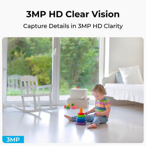 Reolink E321 3MP: Affordable Super HD Indoor WiFi PT Security Camera with Cry Detection