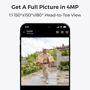 Reolink Video Doorbell Battery: Smart 2K Dual-Band Wi-Fi Battery Doorbell with 1:1 Head-to-Toe View - Reolinkstore