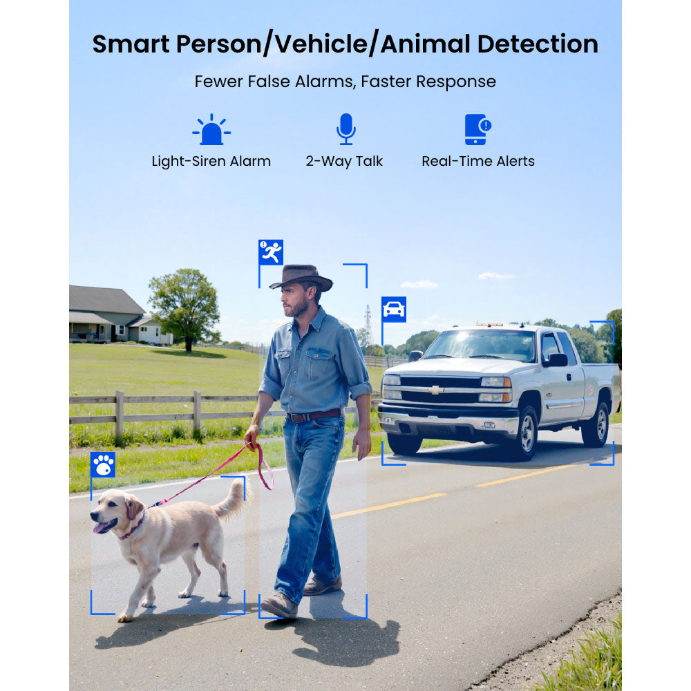 Reolink Trackmix LTE Plus 2 with Solar Panel: 4G Dual-Lens Battery Security Camera