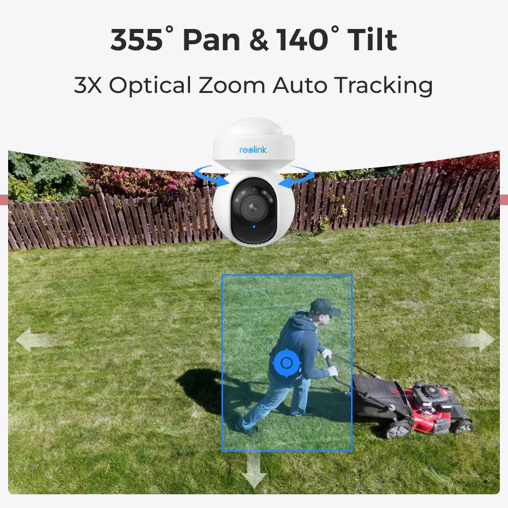 Reolink E1 Outdoor: Smart 5MP PTZ WiFi Camera with Motion