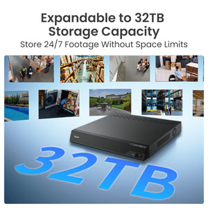 Reolink RP-PN16-NHD 16-Channel PoE NVR for 24/7 Continuous Recording