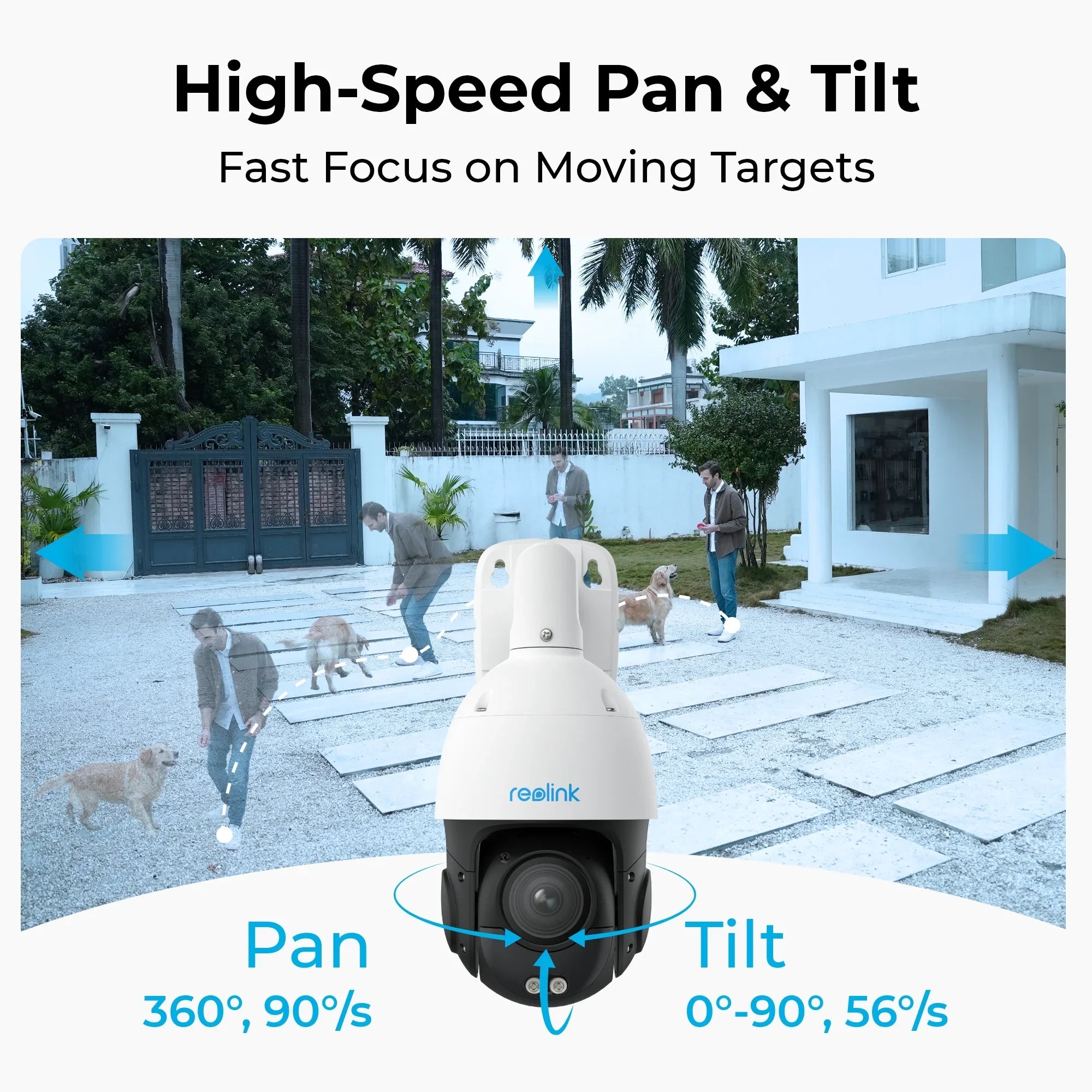 Reo Reolink P850: Smart 4K PTZ PoE Security Camera with 16X Optical Zoom