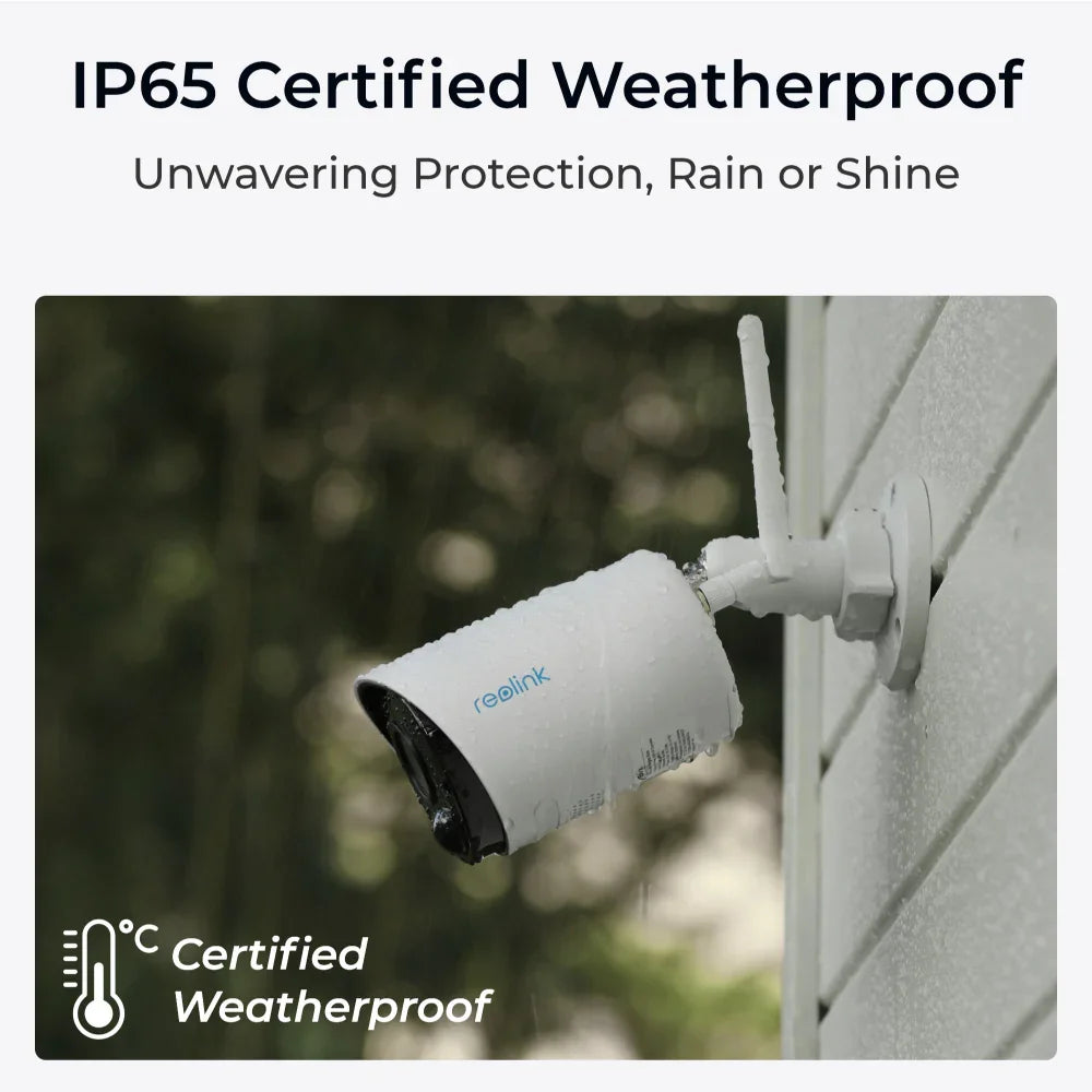 Reolink Argus Eco: WiFi Outdoor Battery/Solar-Powered Security Camera White