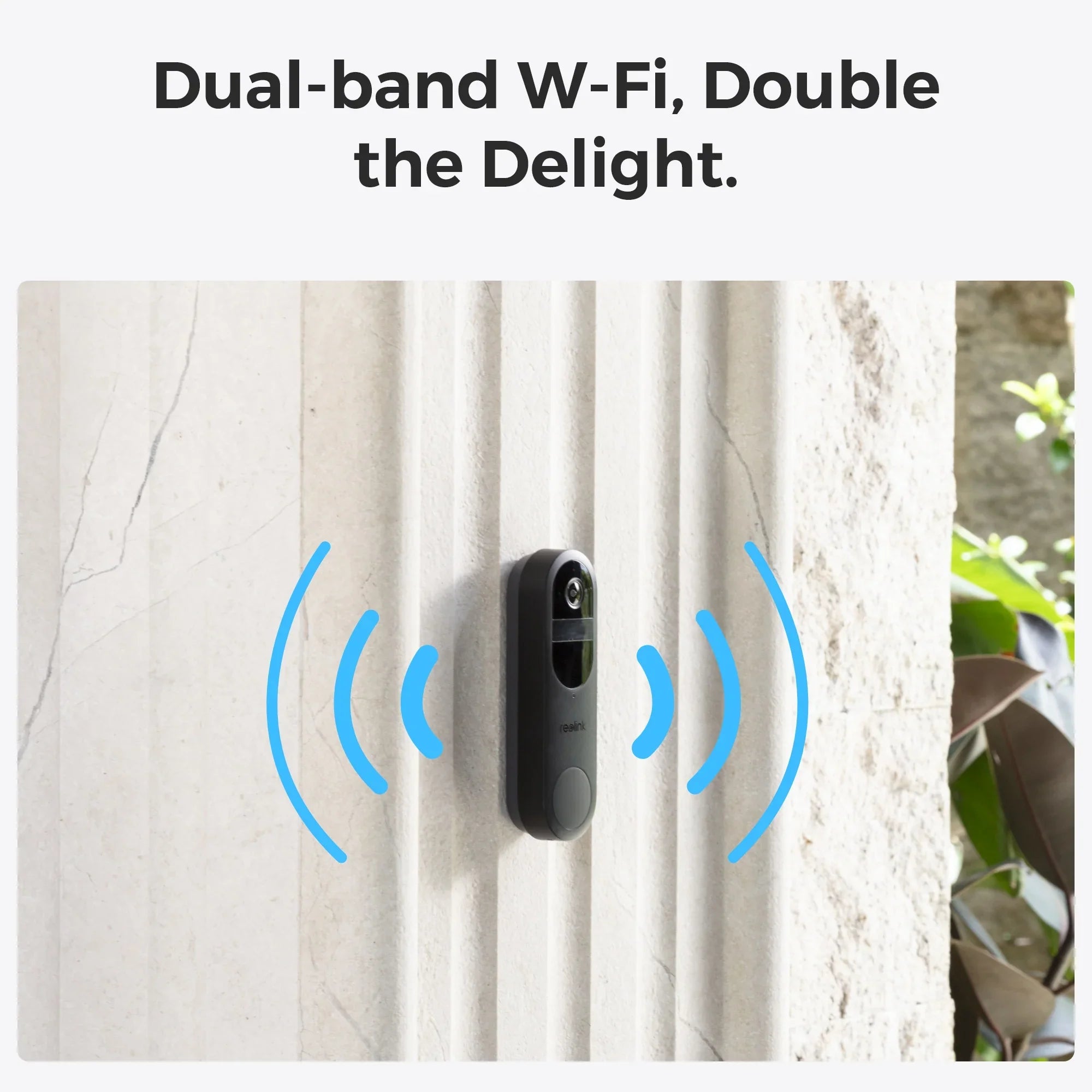 Reolink Video Doorbell Battery: Smart 2K Dual-Band Wi-Fi Battery Doorb