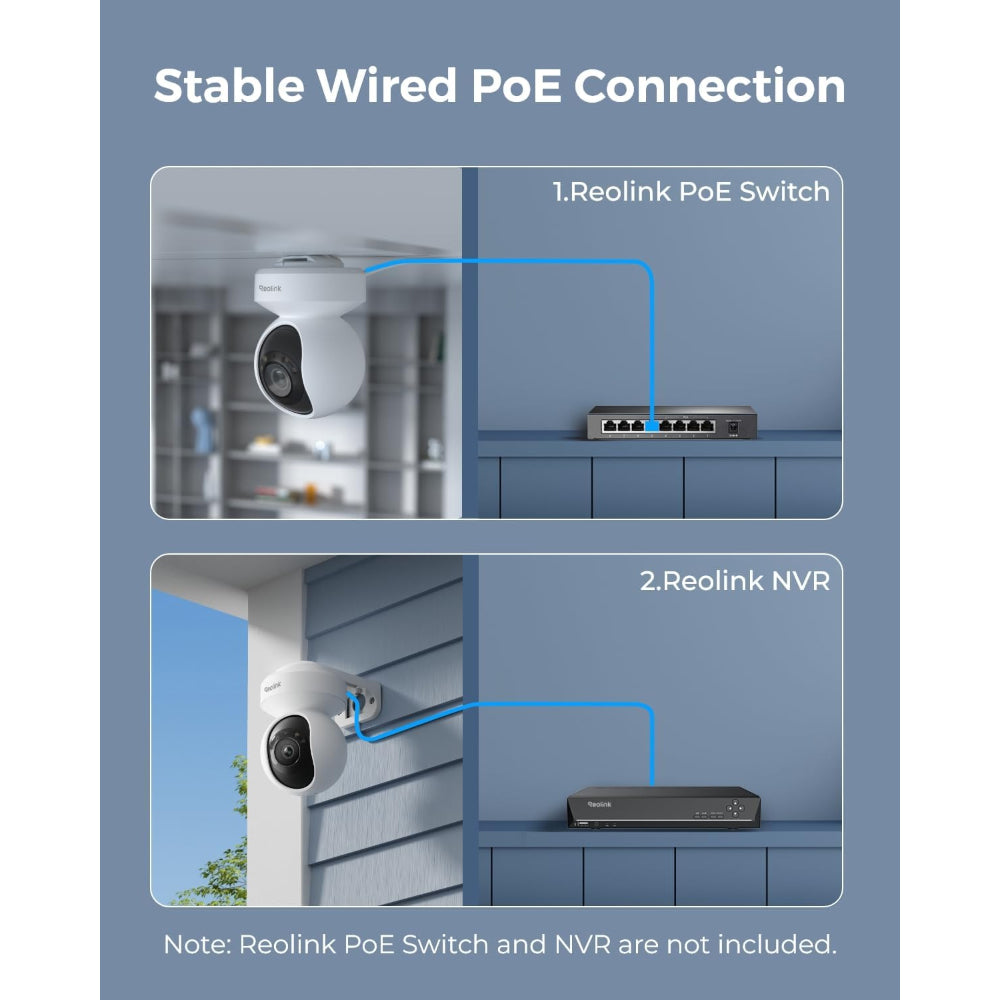 Reolink E1 Outdoor SE PoE: 4K 8MP Auto-Tracking PoE IP Camera 