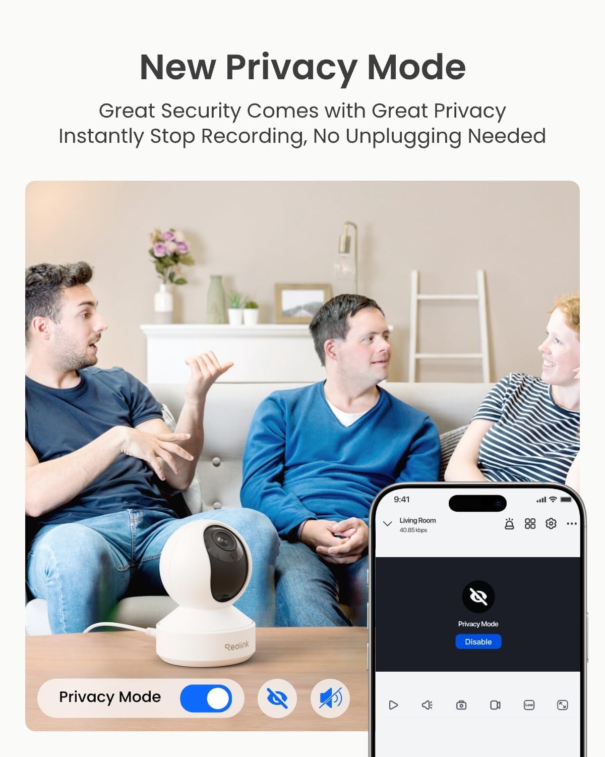 Reolink E1 Zoom: 4K 8MP Dual-Band Wi-Fi 6 PTZ Indoor Camera with Auto Tracking