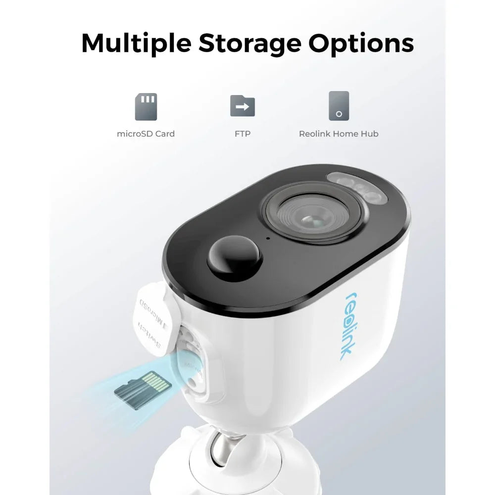 Reolink Argus 3E Time Lapse 3MP Wireless Solar/Battery Powered Security Camera with Smart Detection