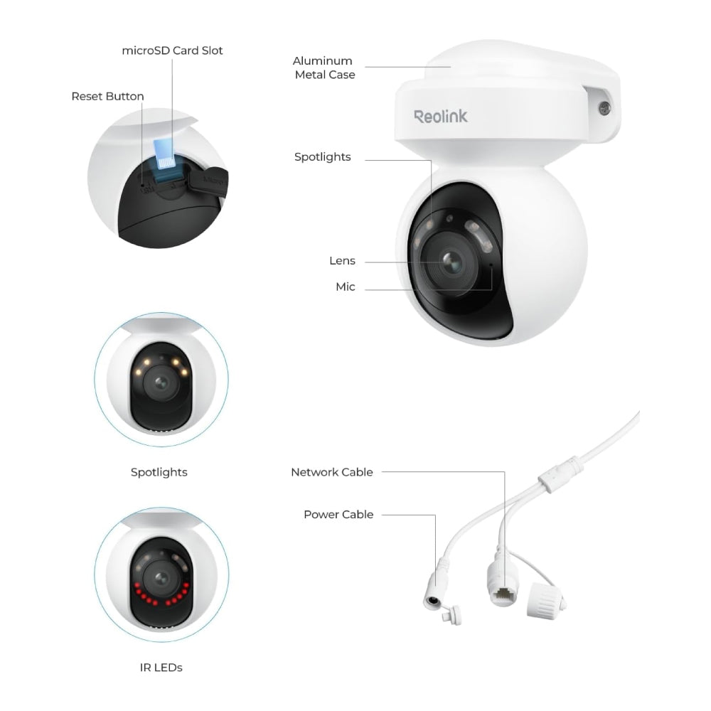 Reolink E1 Outdoor SE PoE: 4K 8MP Auto-Tracking PoE IP Camera 