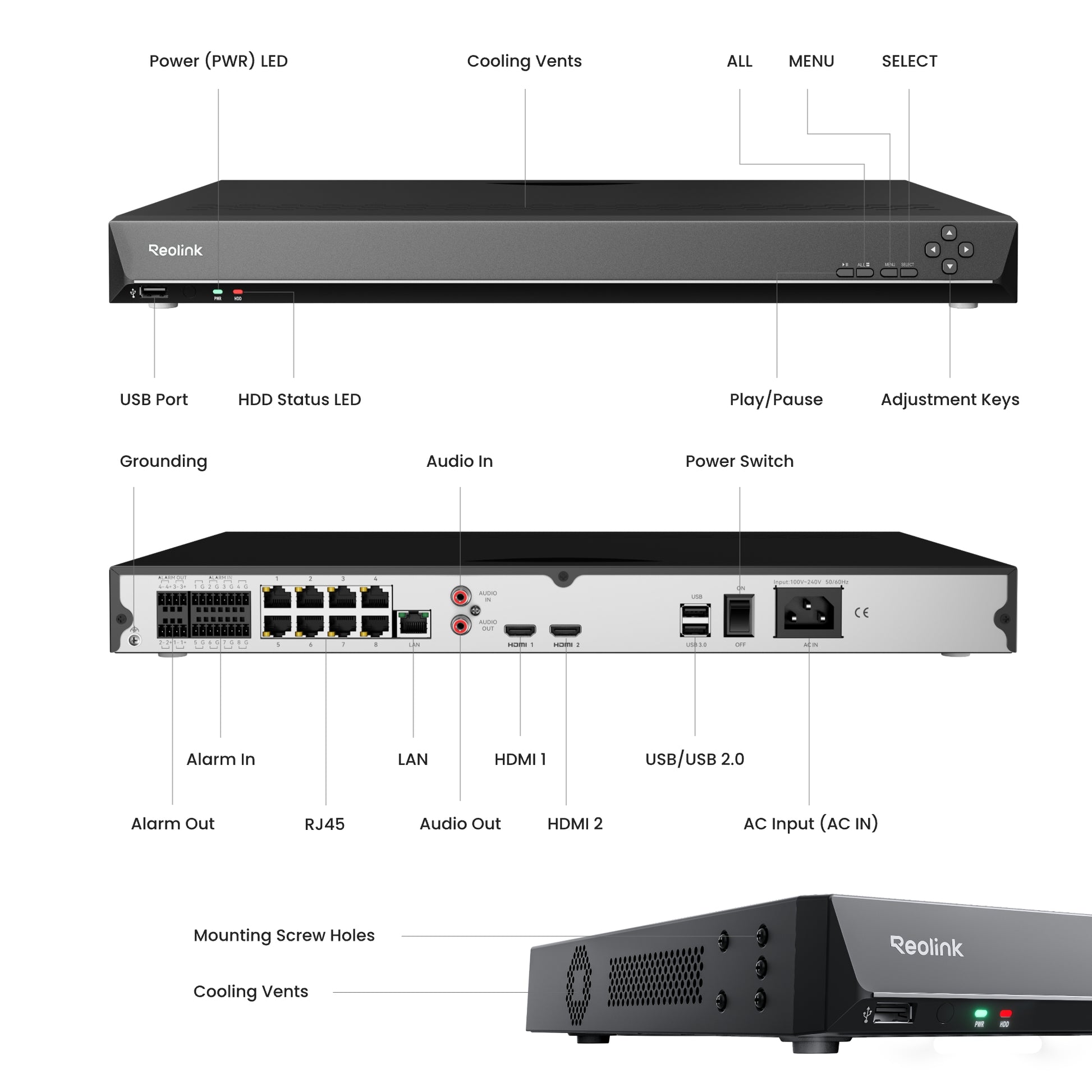 Reolink RP-N64 4K 64-Channel Smart NVR