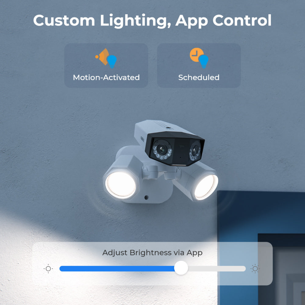 Reolink Duo Floodlight PoE: 4K Dual-Lens Panoramic Security Camera with Floodlight