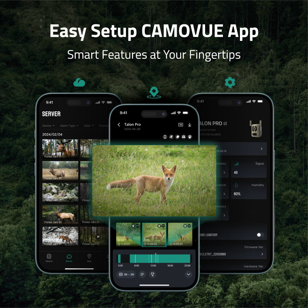 Reolink Camovue Talon Pro: 4K 4G LTE Game and Trail Camera with Live View & Starlight Night Vision