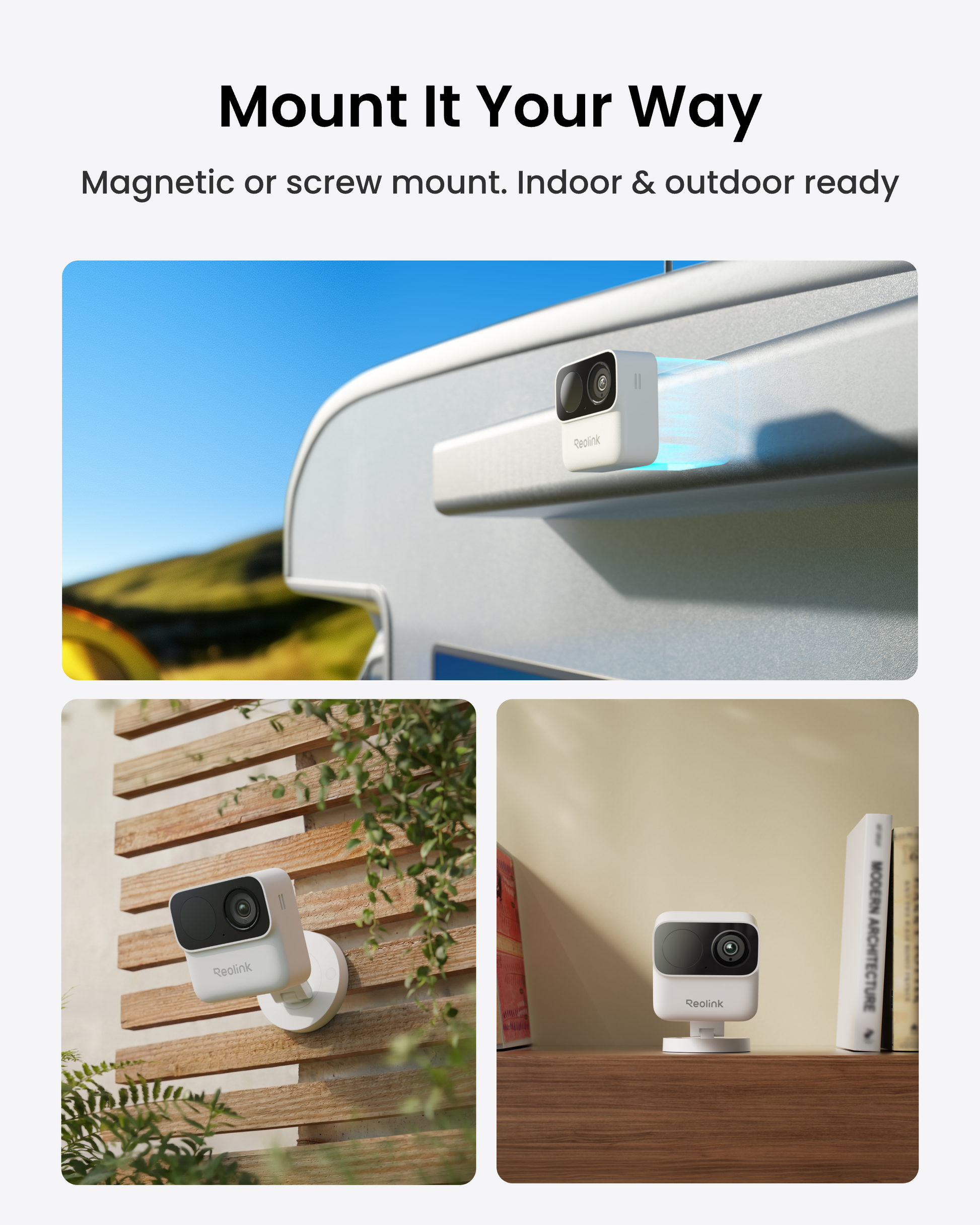 Reolink Argus MagiCam : 2MP Wireless Power-Efficient Camera for Indoor and Outdoor Use