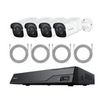 Reolink NVS8-5MB4 : Smart PoE NVR System with 4 5MP Cameras for 24/7 Recording
