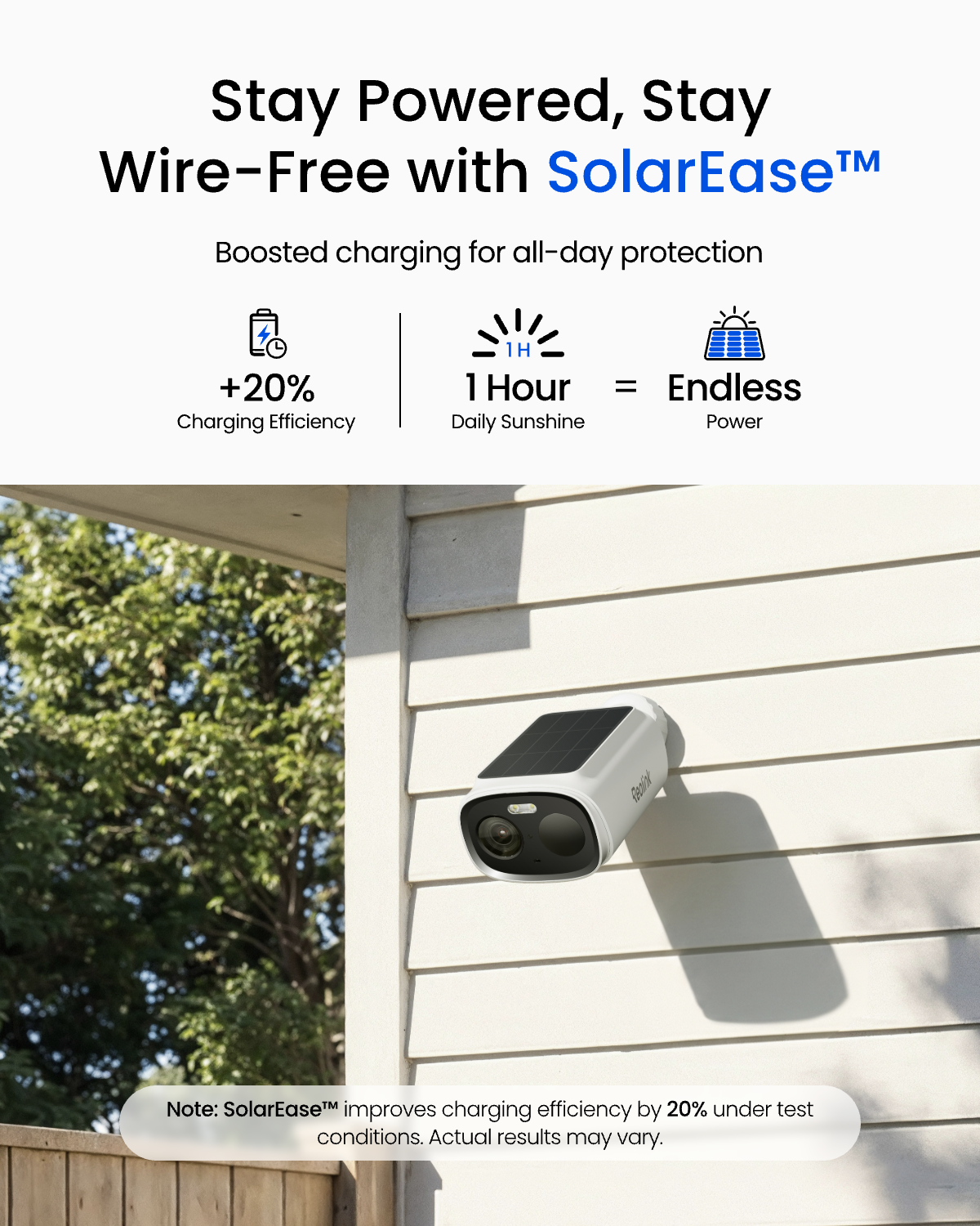 Reolink Argus Solar : Smart 5MP Battery/Solar Camera with Dual-Band Wi-Fi 6