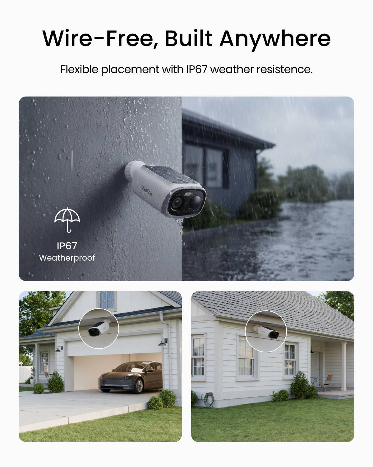 Reolink Argus Solar : Smart 5MP Battery/Solar Camera with Dual-Band Wi-Fi 6