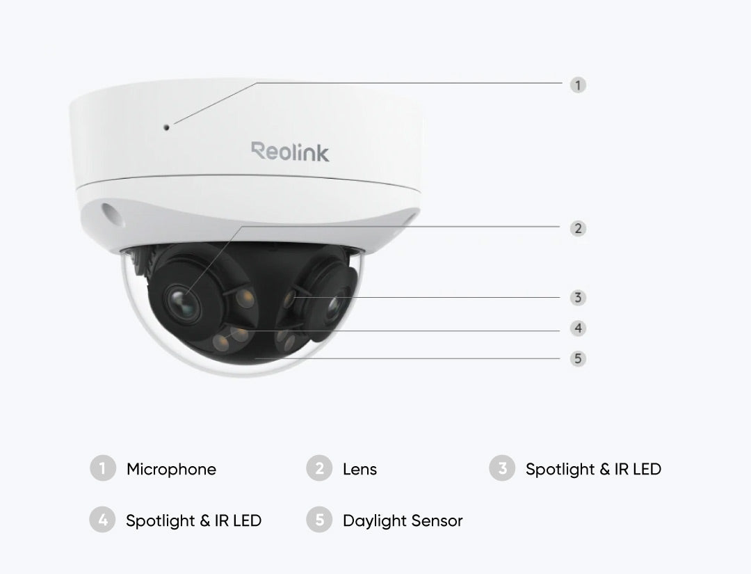 Reolink Duo 2V PoE: 4K 8MP UHD IK10 Vandal-Proof PoE IP Camera with 18